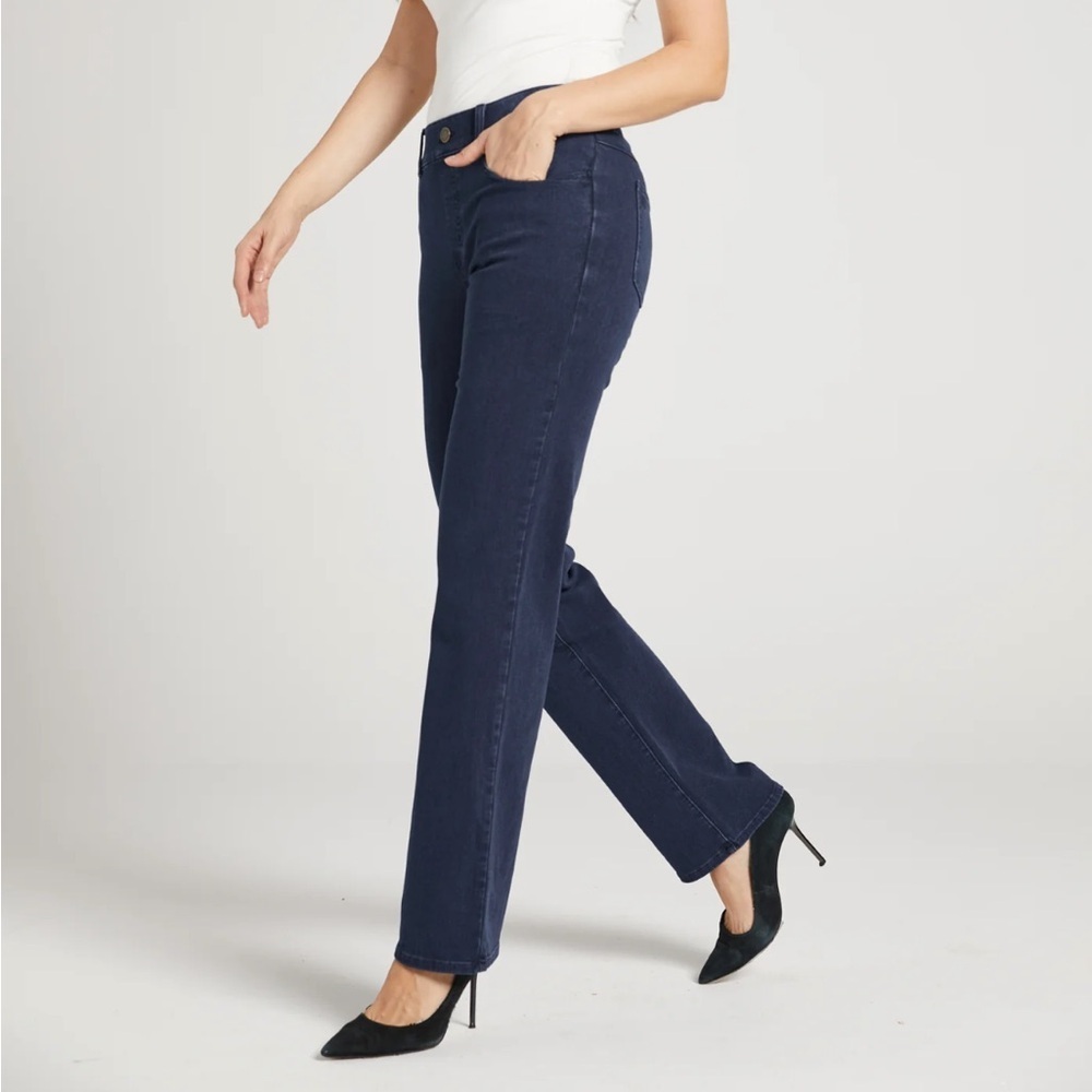 Betabrand Women's Dark Blue Jeans Size L Petite